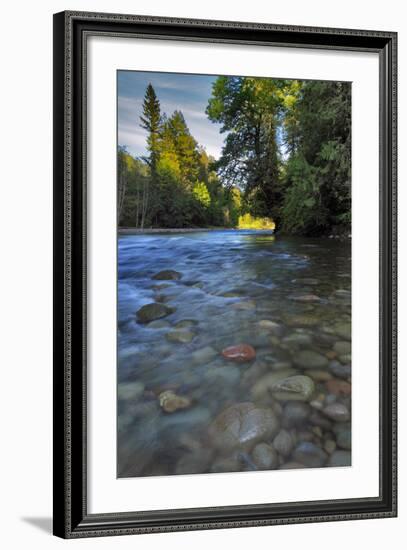 USA, Oregon, Mt. Hood National Forest. Sandy River Landscape-Steve Terrill-Framed Photographic Print