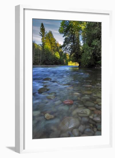 USA, Oregon, Mt. Hood National Forest. Sandy River Landscape-Steve Terrill-Framed Photographic Print