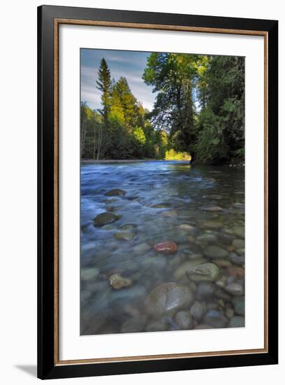 USA, Oregon, Mt. Hood National Forest. Sandy River Landscape-Steve Terrill-Framed Photographic Print