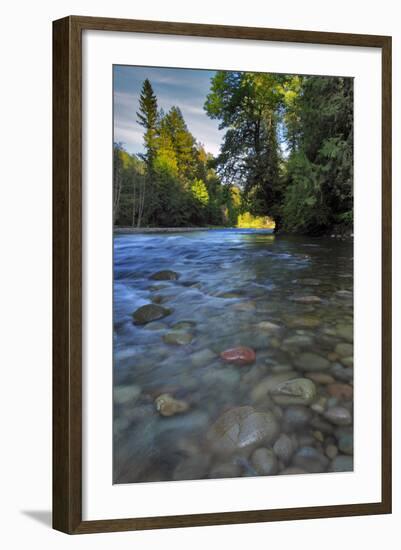 USA, Oregon, Mt. Hood National Forest. Sandy River Landscape-Steve Terrill-Framed Photographic Print