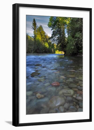 USA, Oregon, Mt. Hood National Forest. Sandy River Landscape-Steve Terrill-Framed Photographic Print