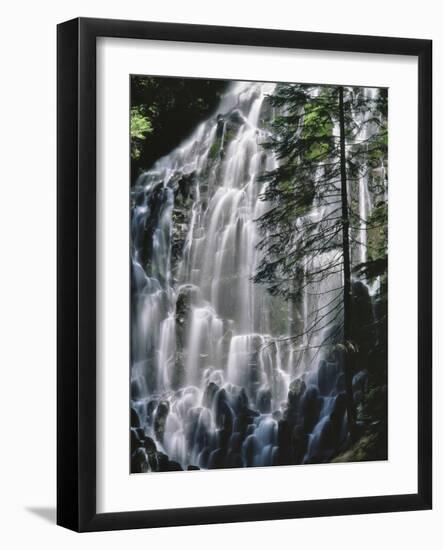 USA, Oregon, Mt. Hood Wilderness. Ramona Falls Landscape-Steve Terrill-Framed Photographic Print