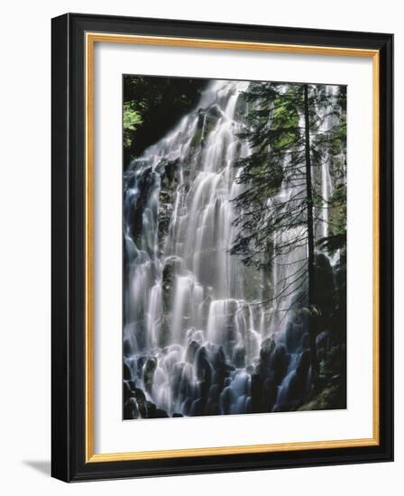 USA, Oregon, Mt. Hood Wilderness. Ramona Falls Landscape-Steve Terrill-Framed Photographic Print