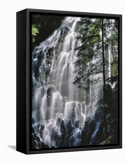 USA, Oregon, Mt. Hood Wilderness. Ramona Falls Landscape-Steve Terrill-Framed Premier Image Canvas