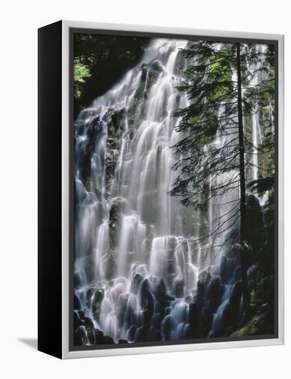 USA, Oregon, Mt. Hood Wilderness. Ramona Falls Landscape-Steve Terrill-Framed Premier Image Canvas