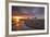 USA, Oregon, Oceanside. Sunset on Three Arch Rocks-Steve Terrill-Framed Photographic Print