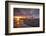 USA, Oregon, Oceanside. Sunset on Three Arch Rocks-Steve Terrill-Framed Photographic Print