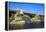 USA, Oregon, Portland, Kayakers Paddling under the Burnside Bridge-Rick A Brown-Framed Premier Image Canvas