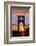 USA, Oregon, Portland. St. Johns Bridge at sunrise.-Jaynes Gallery-Framed Photographic Print