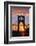 USA, Oregon, Portland. St. Johns Bridge at sunrise.-Jaynes Gallery-Framed Photographic Print