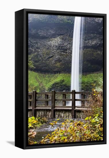 USA, Oregon, Silver Falls State Park, Falls-Hollice Looney-Framed Premier Image Canvas