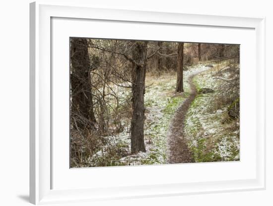 USA, Oregon, Smith Rock State Park Winter Trail-Brent Bergherm-Framed Photographic Print