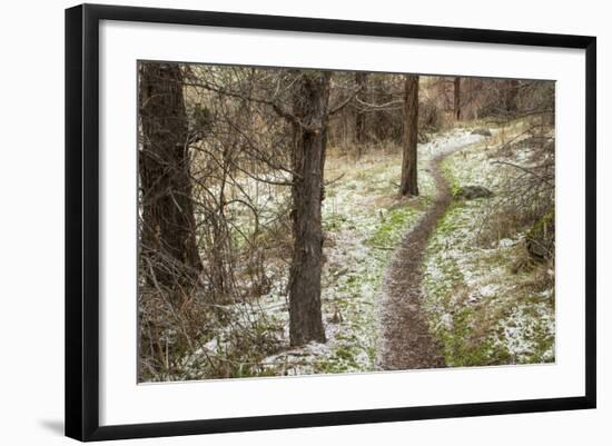 USA, Oregon, Smith Rock State Park Winter Trail-Brent Bergherm-Framed Photographic Print