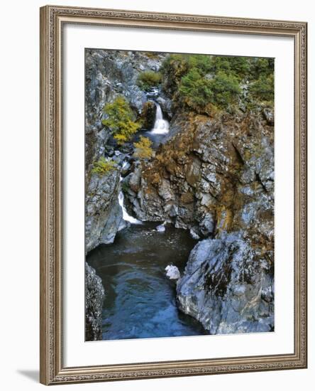USA, Oregon. Stair Creek Falls Along the Rogue River-Steve Terrill-Framed Photographic Print