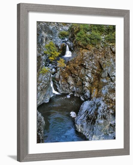 USA, Oregon. Stair Creek Falls Along the Rogue River-Steve Terrill-Framed Photographic Print