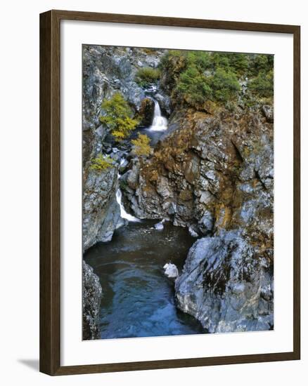 USA, Oregon. Stair Creek Falls Along the Rogue River-Steve Terrill-Framed Photographic Print