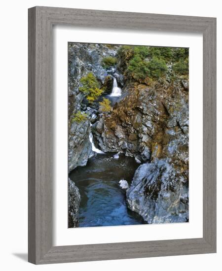 USA, Oregon. Stair Creek Falls Along the Rogue River-Steve Terrill-Framed Photographic Print