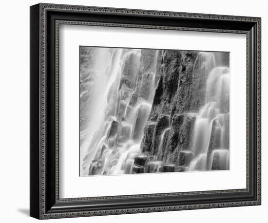 USA, Oregon, Three Sisters Wilderness Area. Close-up of Proxy Falls-Dennis Flaherty-Framed Photographic Print