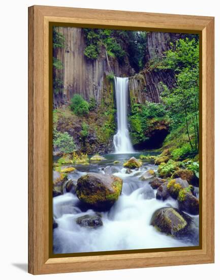 USA, Oregon, Toketee Waterfall and Basalt Formation-Jaynes Gallery-Framed Premier Image Canvas