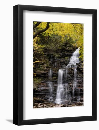 USA, Pennsylvania, Benton. Waterfall in Ricketts Glen State Park-Jay O'brien-Framed Photographic Print