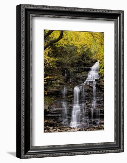 USA, Pennsylvania, Benton. Waterfall in Ricketts Glen State Park-Jay O'brien-Framed Photographic Print