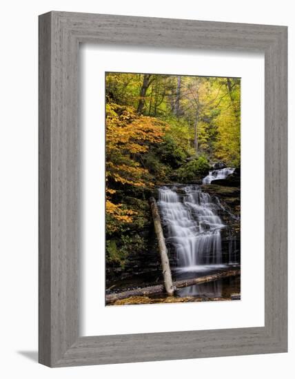 USA, Pennsylvania, Benton. Waterfall in Ricketts Glen State Park-Jay O'brien-Framed Photographic Print