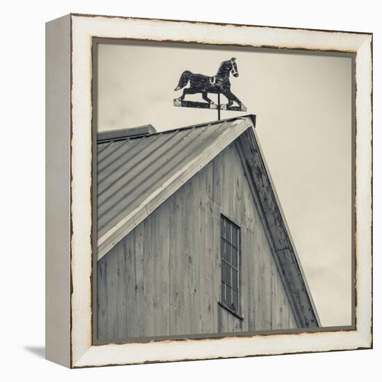 USA, Pennsylvania, Dutch Country, Amish Barn and Weathervane-Walter Bibikow-Framed Premier Image Canvas