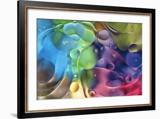 USA, Pennsylvania, Erie. Oil Abstract-Ellen Anon-Framed Photographic Print