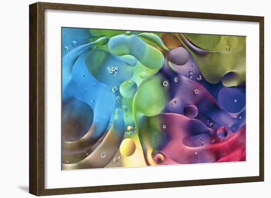 USA, Pennsylvania, Erie. Oil Abstract-Ellen Anon-Framed Photographic Print