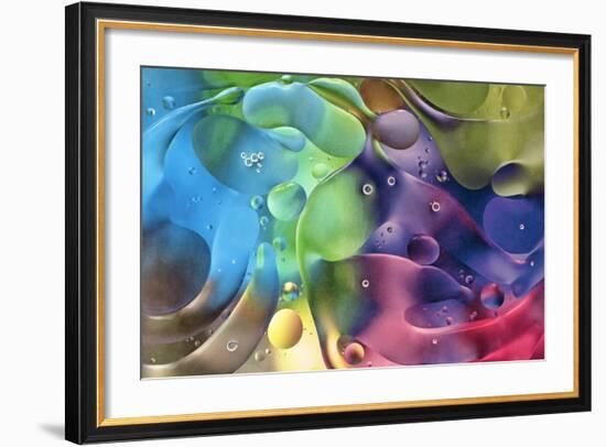 USA, Pennsylvania, Erie. Oil Abstract-Ellen Anon-Framed Photographic Print