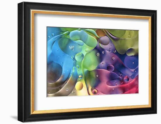 USA, Pennsylvania, Erie. Oil Abstract-Ellen Anon-Framed Photographic Print