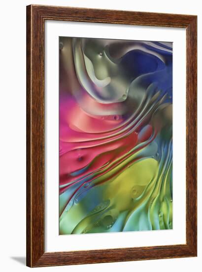 USA, Pennsylvania, Erie. Oil Abstract-Ellen Anon-Framed Photographic Print