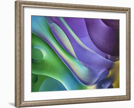 USA, Pennsylvania, Erie. Oil Abstract-Ellen Anon-Framed Photographic Print