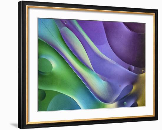 USA, Pennsylvania, Erie. Oil Abstract-Ellen Anon-Framed Photographic Print