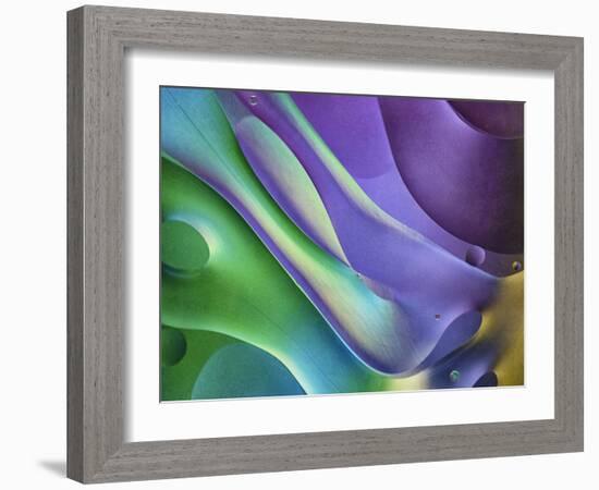 USA, Pennsylvania, Erie. Oil Abstract-Ellen Anon-Framed Photographic Print