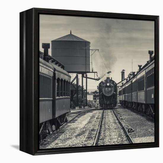 USA, Pennsylvania, Pennsylvania Dutch Country, Strasburg, Strasburg Railroad, Steam Train-Walter Bibikow-Framed Premier Image Canvas