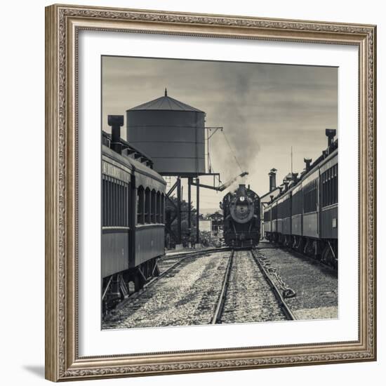 USA, Pennsylvania, Pennsylvania Dutch Country, Strasburg, Strasburg Railroad, Steam Train-Walter Bibikow-Framed Photographic Print