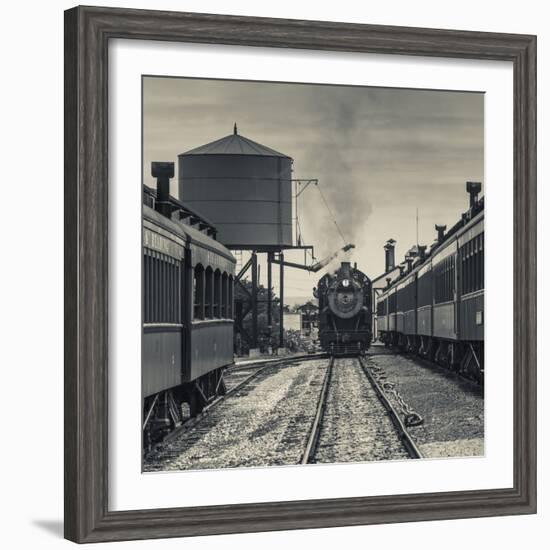 USA, Pennsylvania, Pennsylvania Dutch Country, Strasburg, Strasburg Railroad, Steam Train-Walter Bibikow-Framed Photographic Print