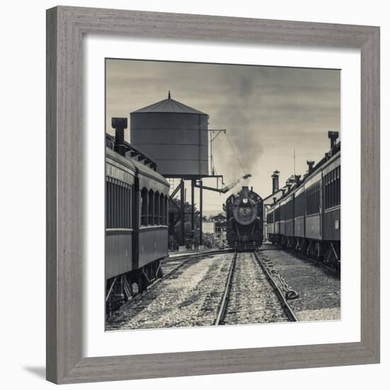 USA, Pennsylvania, Pennsylvania Dutch Country, Strasburg, Strasburg Railroad, Steam Train-Walter Bibikow-Framed Photographic Print