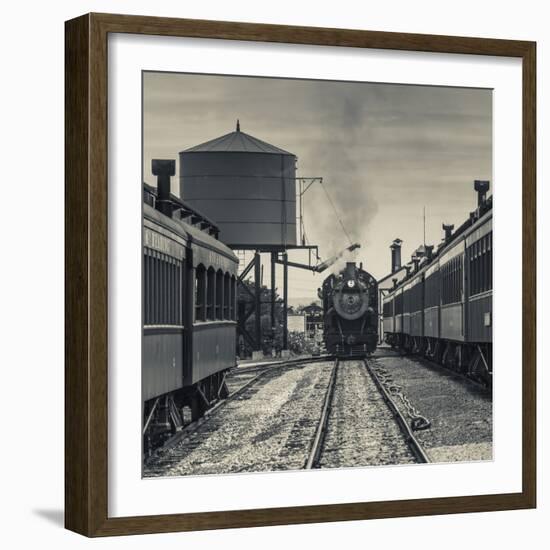 USA, Pennsylvania, Pennsylvania Dutch Country, Strasburg, Strasburg Railroad, Steam Train-Walter Bibikow-Framed Photographic Print