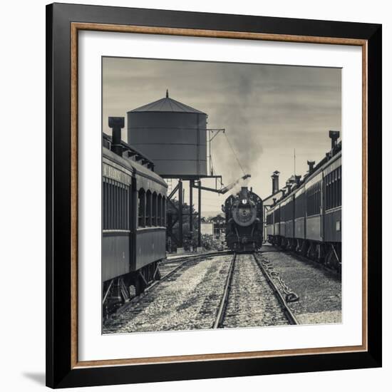 USA, Pennsylvania, Pennsylvania Dutch Country, Strasburg, Strasburg Railroad, Steam Train-Walter Bibikow-Framed Photographic Print