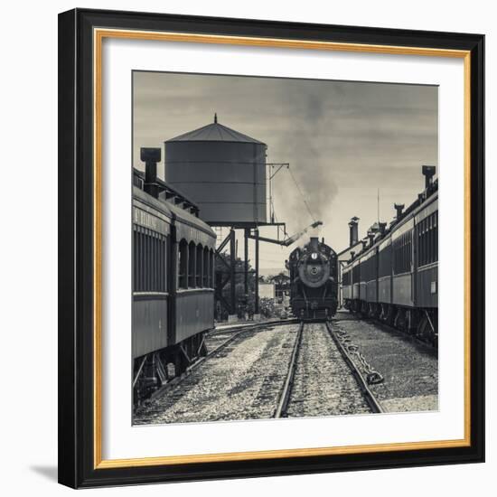 USA, Pennsylvania, Pennsylvania Dutch Country, Strasburg, Strasburg Railroad, Steam Train-Walter Bibikow-Framed Photographic Print