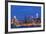 USA, Pennsylvania, Philadelphia, City Skyline from Camden New Jersey, Dawn-Walter Bibikow-Framed Photographic Print