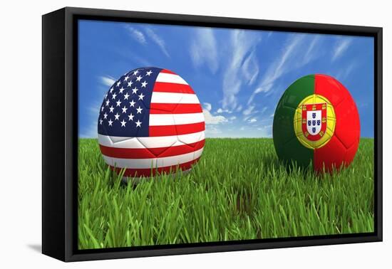 USA-Portugal-mhristov-Framed Stretched Canvas