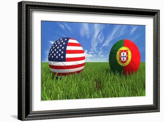 USA-Portugal-mhristov-Framed Art Print