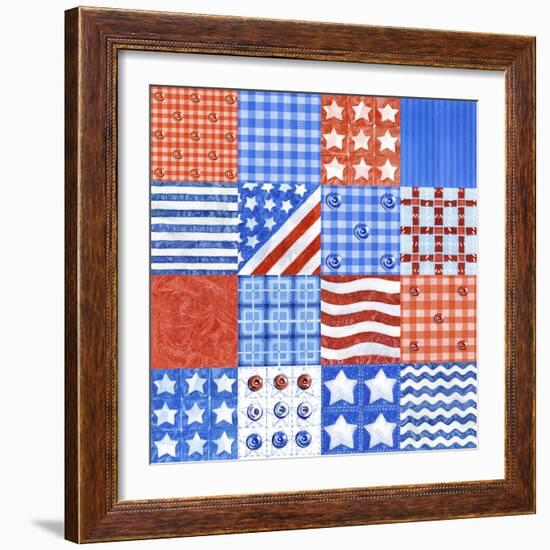 USA Quilt-Geraldine Aikman-Framed Giclee Print