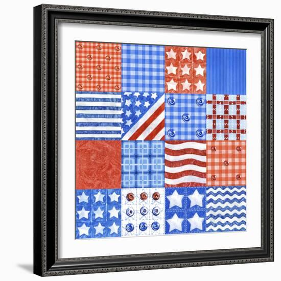 USA Quilt-Geraldine Aikman-Framed Giclee Print