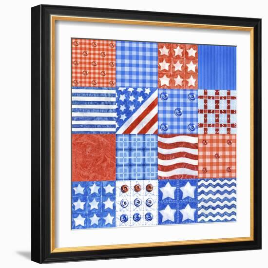 USA Quilt-Geraldine Aikman-Framed Giclee Print