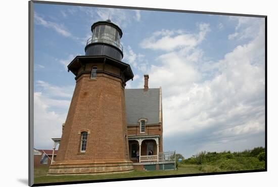 USA, Rhode Island, Block Island, Mohegan Bluffs, Southeast Lighthouse.-Cindy Miller Hopkins-Mounted Photographic Print