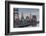 USA, Rhode Island, Providence, city skyline from the Providence River at dawn-Walter Bibikow-Framed Photographic Print